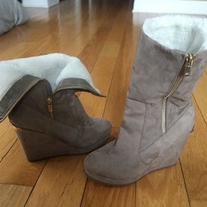 Juicy Couture wedge boots